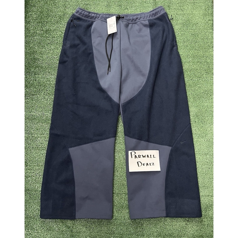 Nike Tech Boreas Knit Open-Hem Oversized Pants Thunder Blue Men's 2XL IB3365-437
